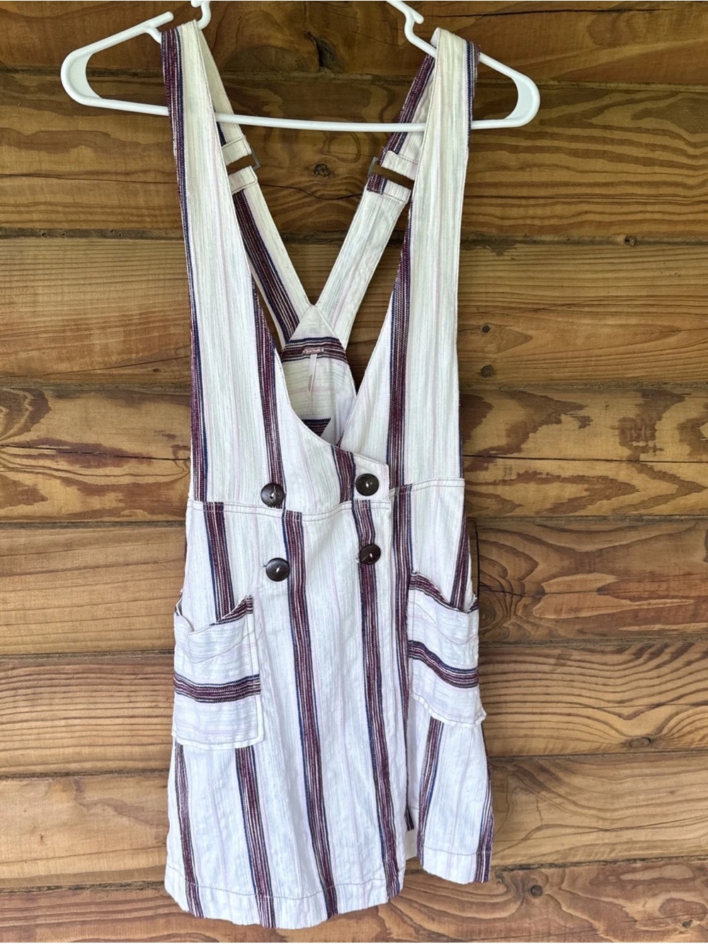 Amazing Multicolor Striped Overall Dress